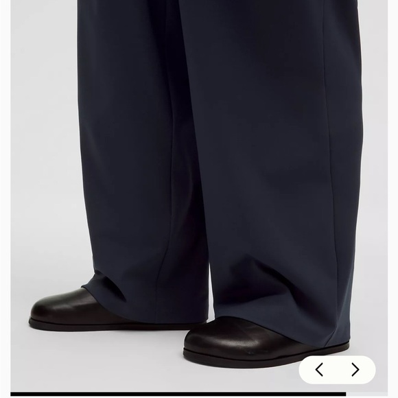 Lululemon XS Short Luxtreme Deep Blue Wide-Leg Trousers - Picture 14 of 16